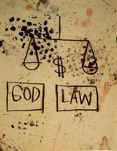 God, Law Jean-Michel Basquiat